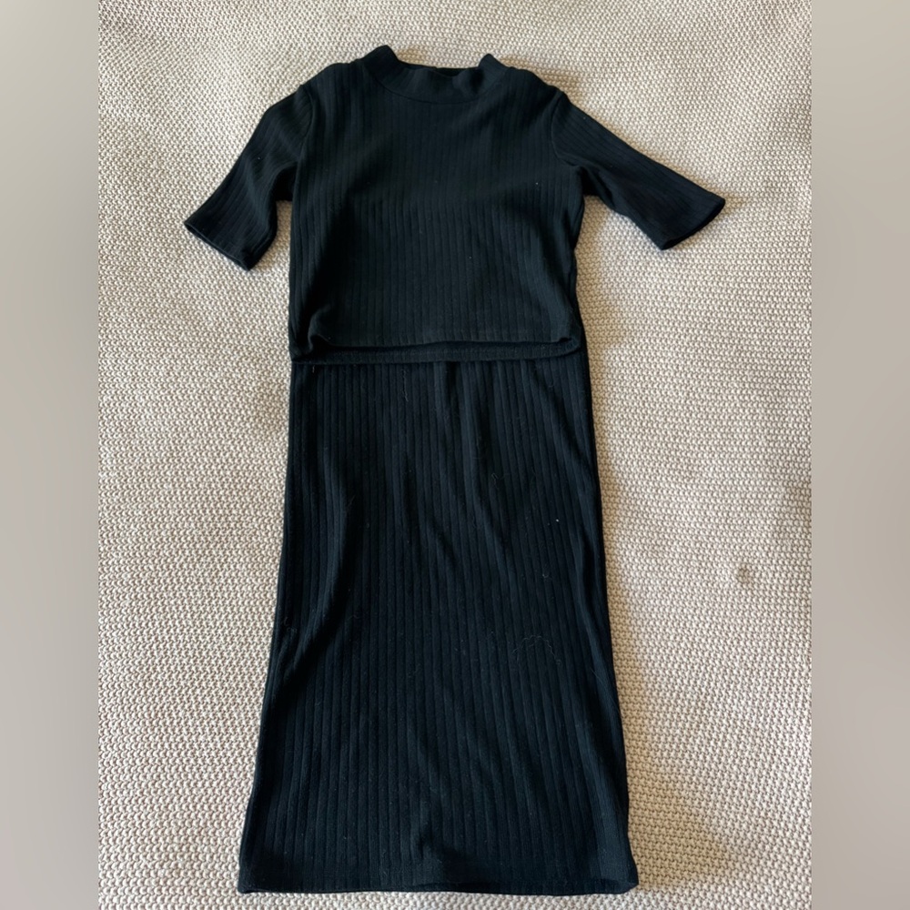 Zara knit top/skirt set